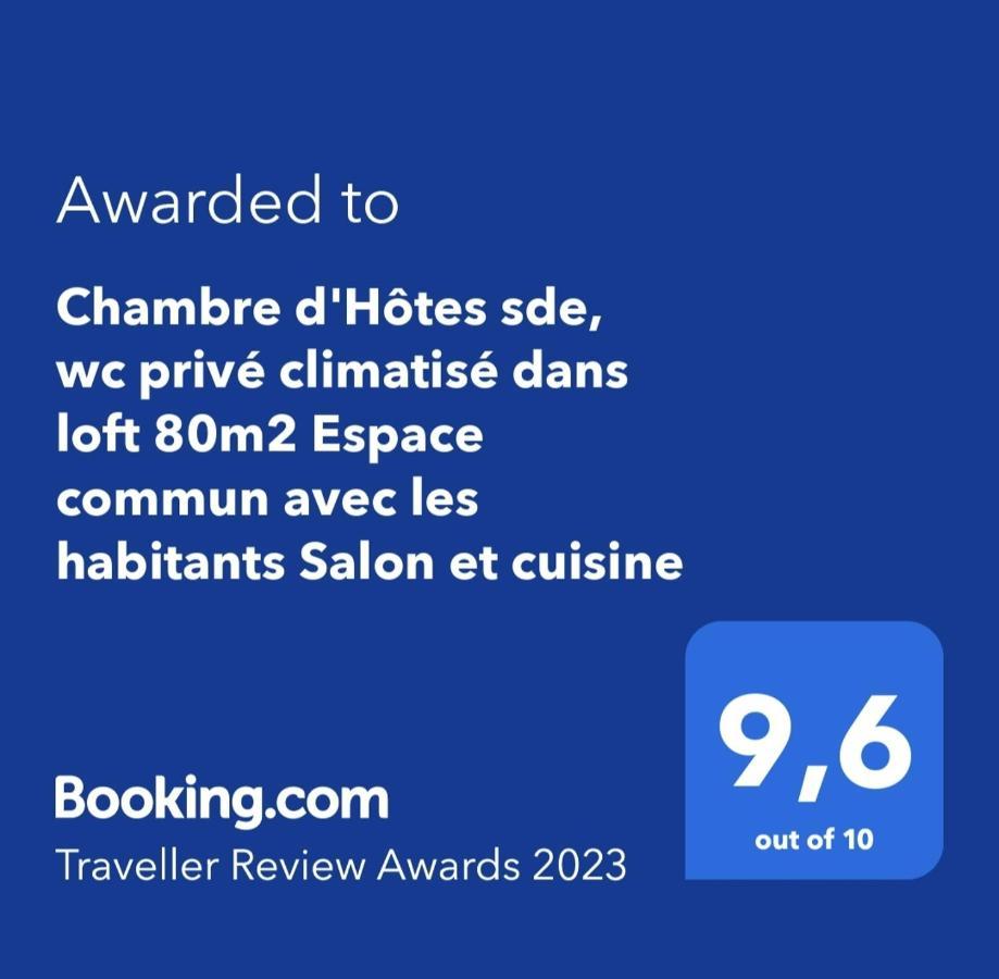 Chambre D'Hotes Sde, Wc Prive Climatise Dans Loft 80M2 Espace Commun Avec Les Habitants Salon Et Cuisine Lägenhet Toulon Exteriör bild